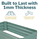 Sunnydaze Galvanized Steel Raised Garden Bed