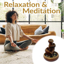 Sunnydaze Tiered Vessels Ceramic Indoor Water Fountain - 10"