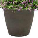 Anjelica Planter - 15.25 in (38 cm) - Sable on a white background