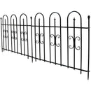 Sunnydaze 2-Piece Decorative Finial Border Fence, 8 Feet Overall