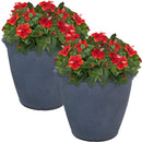 Sunnydaze Anjelica Polyresin Large Round Outdoor Planter