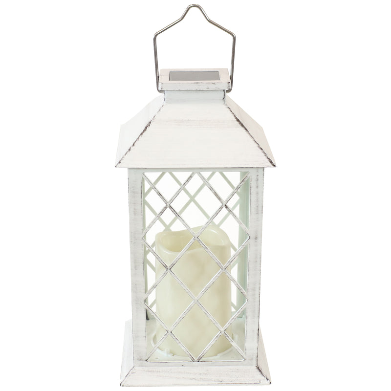 Sunnydaze Concord Outdoor Decorative Solar LED Candle Lantern