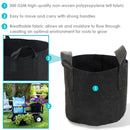 Sunnydaze Black Garden Grow Bags for Vegetables with Carrying Handles