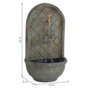 Sunnydaze Messina Outdoor Wall Fountain