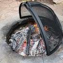 Sunnydaze Easy-Access Round Fire Pit Spark Screen