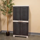 Sunnydaze 48.75" H Lockable Storage Cabinet with 3 Adjustable Shelves