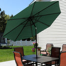 Sunnydaze Aluminum Outdoor Patio Umbrella with Tilt and Crank