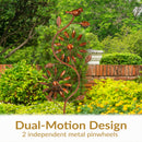 Sunnydaze Twirling Twigs Metal Wind Spinner