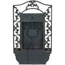 Sunnydaze French Lily Outdoor Wall Fountain