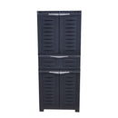 Sunnydaze Plastic Garage Storage Cabinet with 2 Adjustable Shelves