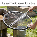 Sunnydaze Round Folding Camping Grill Grate