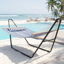 Sunnydaze 2-Person Quilted Fabric Double Hammock with Pillow