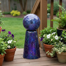 Sunnydaze Mosaic Glass Gazing Ball Stand for Outdoor Garden