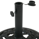 Sunnydaze Rose Blossom Cast Iron Patio Umbrella Base