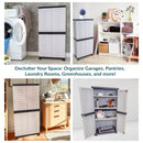 Sunnydaze 48.75" H Lockable Storage Cabinet with 3 Adjustable Shelves