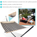 Sunnydaze 2-Person Freestanding Quilted Fabric Hammock with Stand
