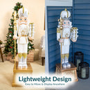 Sunnydaze Pierre the Fleur-de-Lis Christmas Nutcracker Statue - 47" H