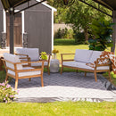 Sunnydaze Bodie 3-Piece Patio Furniture Set - Outdoor Patio Conversation Set
