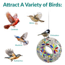 Sunnydaze Mosaic Fly-Through Hanging Bird Feeder - Set of 8