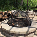 Sunnydaze Easy-Access Round Fire Pit Spark Screen