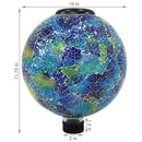 Sunnydaze 10-Inch Solar Glass Gazing Garden Globe