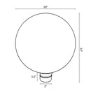 Sunnydaze 10-Inch Glass Gazing Globe for Garden or Backyard