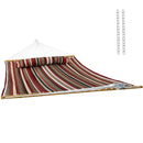 Sunnydaze 2-Person Quilted Fabric Double Hammock with Pillow