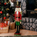 Kristoff the Nutcracker Soldier Statue, shown in an outdoor lifestyle setting