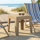 Sunnydaze Outdoor Square Plastic Adirondack Patio Side Table