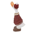 Sunnydaze 20" Decorative Christmas Goose Statue in Sweater and Hat