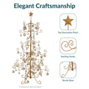 Sunnydaze Noelle Metal Christmas Tree Ornament Display - 60" H