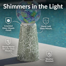 Sunnydaze Mosaic Glass Gazing Ball Stand for Outdoor Garden