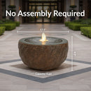 Sunnydaze Polystone Outdoor Bubble Fountain