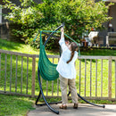 Sunnydaze Outdoor Extra Large Caribbean Polyester Rope Hammock Chair