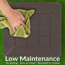 Sunnydaze Outdoor Square Plastic Adirondack Patio Side Table