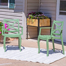 Sunnydaze Tristana Plastic Outdoor Dining Armchair