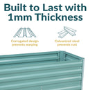 Sunnydaze Galvanized Steel Raised Garden Bed