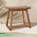 Sunnydaze 19" Teak Shower Bench Seat for Indoor or Outdoor Use