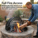 Sunnydaze Easy-Access Round Fire Pit Spark Screen