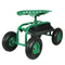 Sunnydaze Rolling Garden Cart with 360 Degree Swivel Seat & Tray