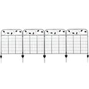 4 panel vine and leaf detailed fence