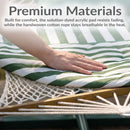 Sunnydaze Rope Hammock with 12' Steel Stand, Pad, and Pillow