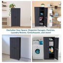 Sunnydaze 48.75" H Lockable Storage Cabinet with 3 Adjustable Shelves