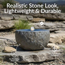 Sunnydaze Polystone Outdoor Bubble Fountain