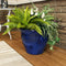 Sunnydaze Studio Round Glazed Ceramic Planter with Drainage