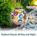 Sunnydaze 10-Inch Solar Glass Gazing Garden Globe