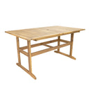 Sunnydaze 57" Hatteras Acacia Wood Outdoor Dining Table with Umbrella Hole
