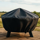 Sunnydaze Heavy-Duty Outdoor Round Fire Pit Cover - Black