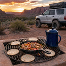 Sunnydaze Stainless Steel Round Folding Camping Grill Grate
