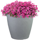 Sunnydaze Anjelica Polyresin Large Round Outdoor Planter